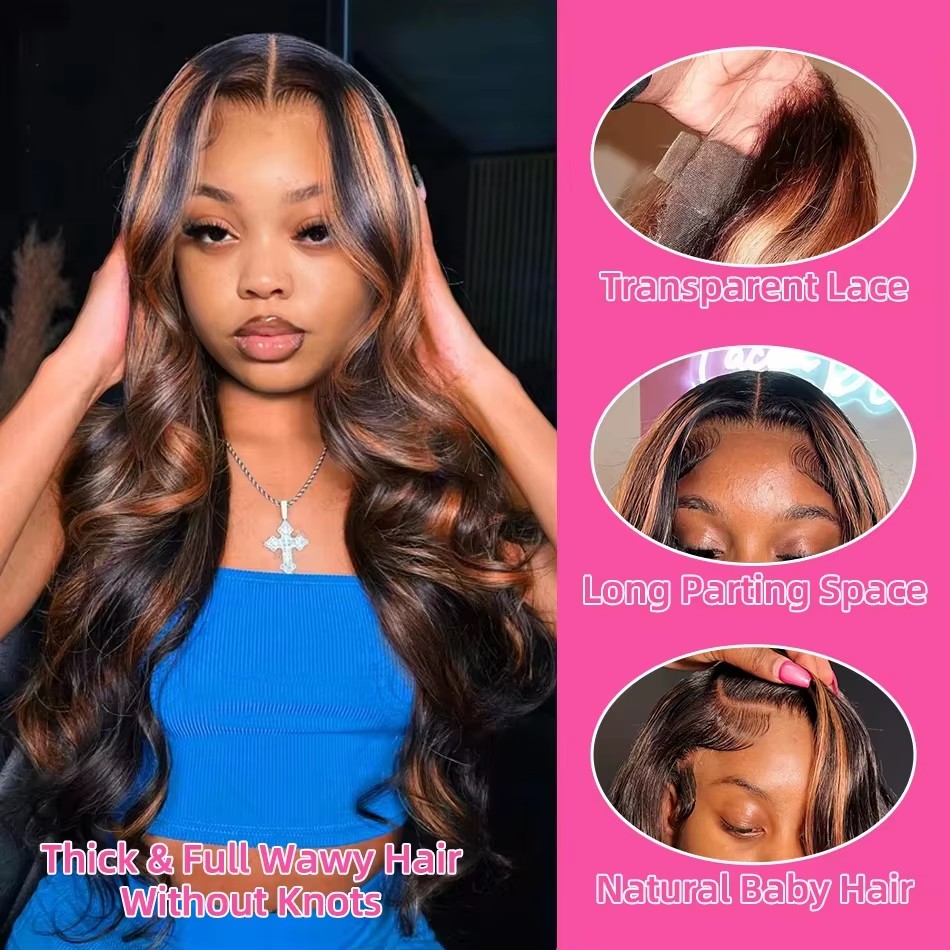 Highlight Ombre 13x4 Lace Fron - Human Hair Wigs review and price