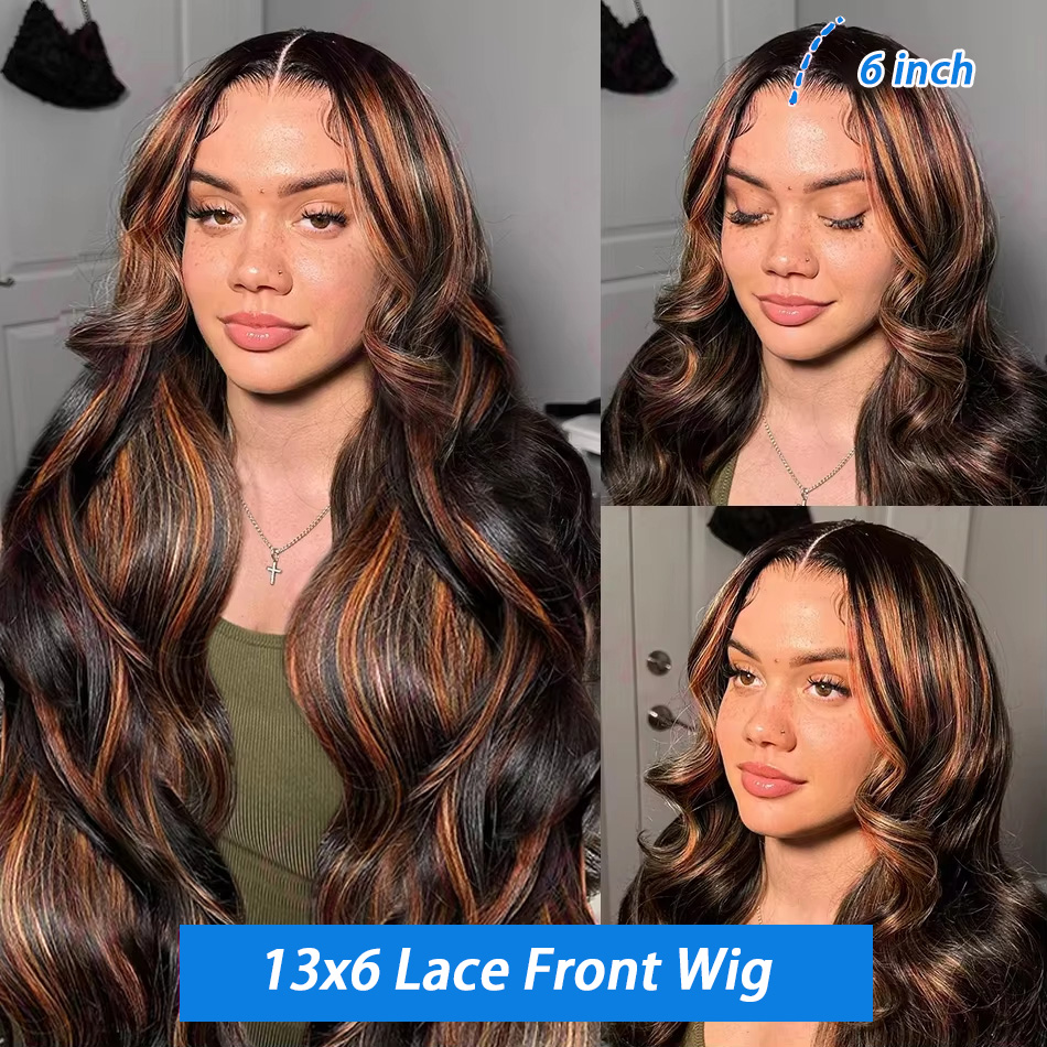 Highlight Ombre 13x4 Lace Fron - Human Hair Wigs review and price