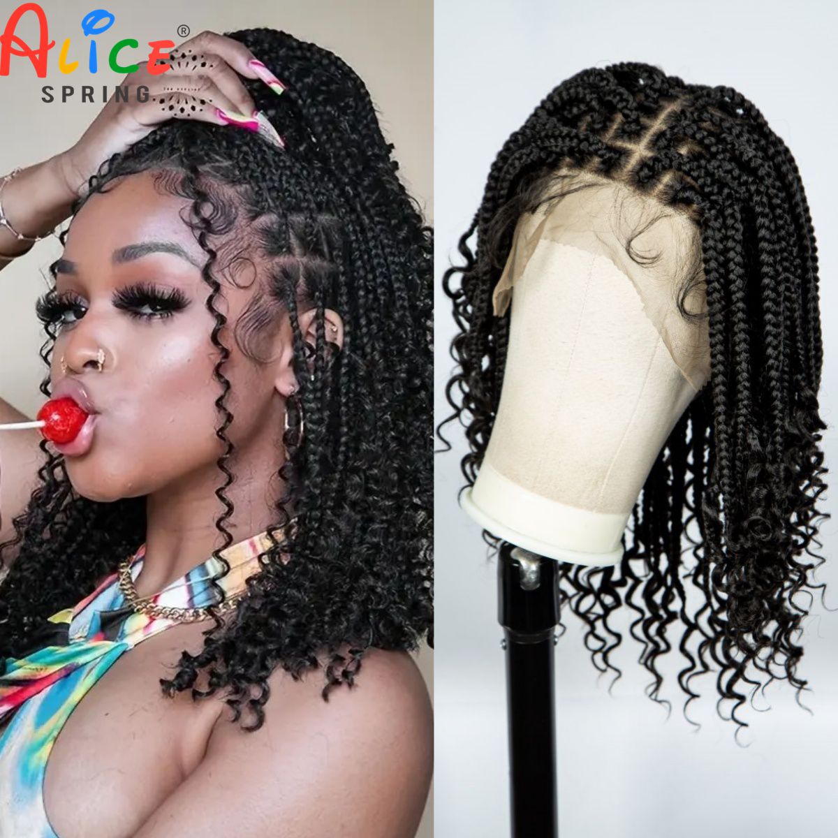 Knotless Box Braided Wigs with - Synthetic Braided Wigs For Black Women review and price