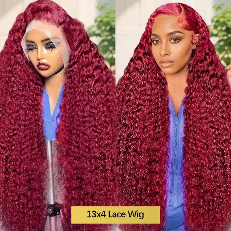 99j Deep Wave Lace Front Hair  - Hd Lace Frontal Wig Human Hair Pre Plucked review and price