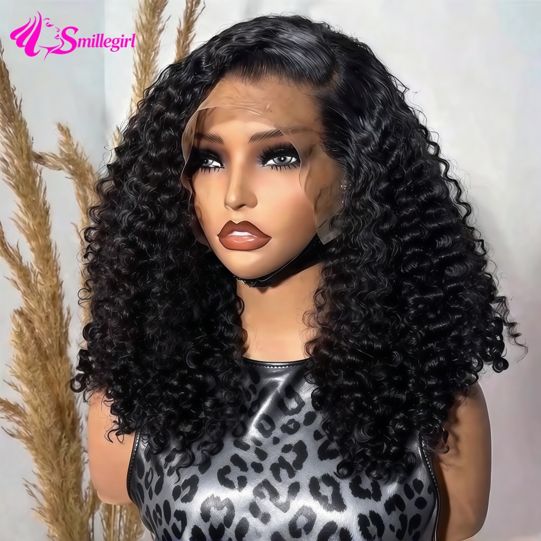 Curly Short Bob 200% Density 1 - Pre Parted 13X4 Lace Front Bob Wig review and price