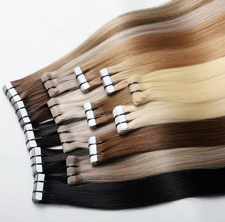 Tape Ins Human Hair Extensions - Invisible Tape In Extensions Real Hair review and price