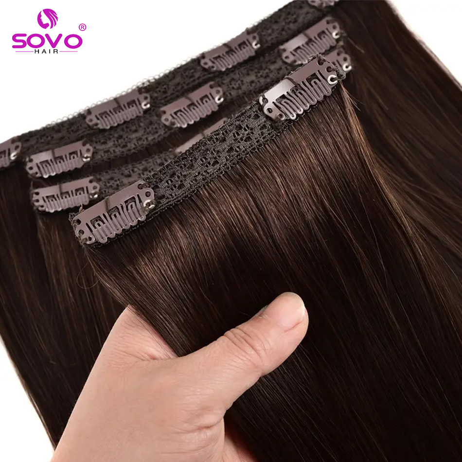 Clip-In Hair Extensions 100% R - Seamless Clip In Hair Extensions Human Hair review and price