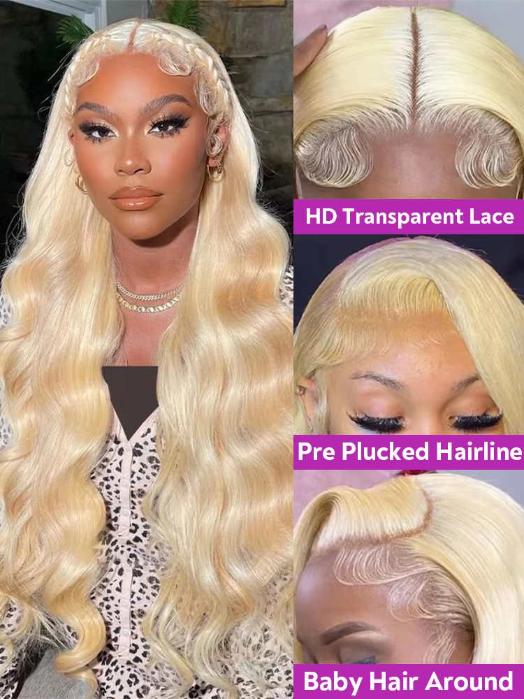 220% Density 613 Honey Blonde  - 613 Blonde Body Wave Lace Front Wig review and price